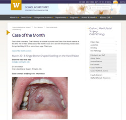 Figure 2: International WEB dental faculties’ open sources - School of Dentistry- University of Washington