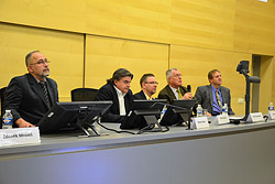 Figure 1: Opening ceremony: Dr. Kula, Dr. Kraus, Dr. Štourač, prof. Cvachovec, prof. Gál
