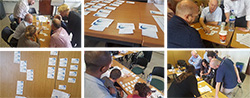 Figure 3. Agile card sorting activity during the WAVES project kick-off meeting